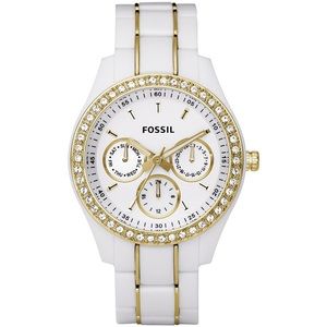 White/Gold Stella Fossil Watch